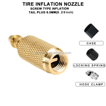 Brass Air Chuck Adapter Tire Repair Tool with Tyre Valve Connector