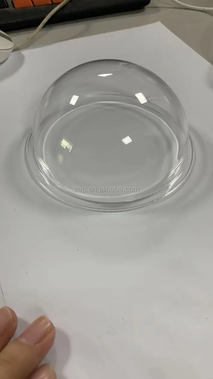 large acrylic plastic sphere half domes