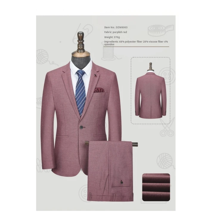 High-end fashion men's business wedding suit