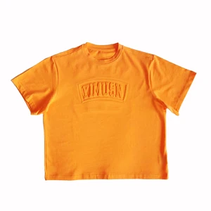 Wholesale Kids Summer Modal Cotton Shirt Tops O-Neck Casual Solid Color 3D Printed T-Shirt for Boy and Girl