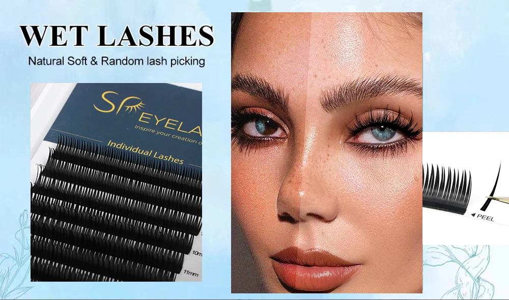 Sp Eyelash 0 05 0 07mm Wet Eyelash Manga Wispy Cosplay Type