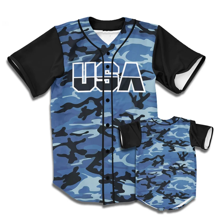  FoxWears Camisetas de béisbol de camuflaje gris personalizadas  para hombres, camisetas de béisbol de manga corta con botones para hombre,  uniforme de equipo de camuflaje personalizado para hombres, mujeres y niños