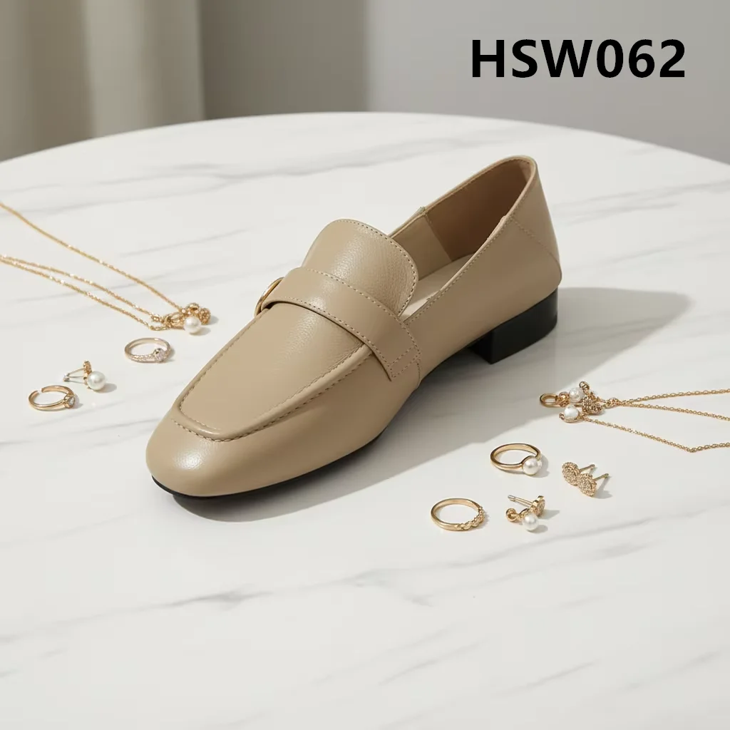 LXG,Formal Casual Occasion Lady Nude Color Moccasin Shoes Lake Side Strolling Size 36-45 Available Women Boat Shoes HSW062