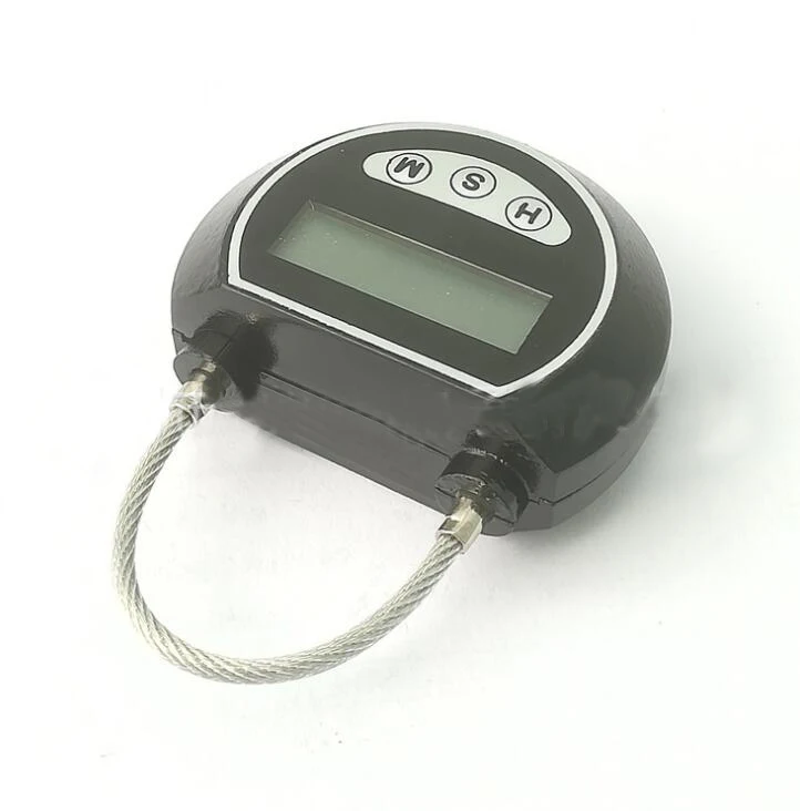 YH2170 USB Rechargeable 99-Hour Padlock Timer High Definition LCD Display Steel Magnetic Anti-theft Lock for Door Time Alarming