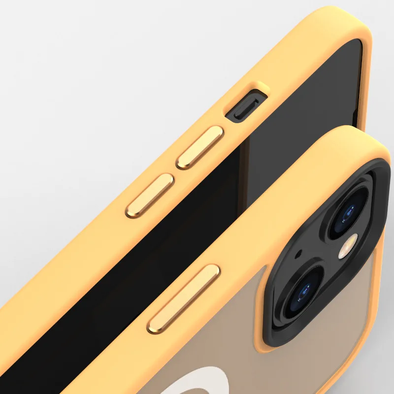 Матовый чехол для iPhone 14 case 13 12 Pro Max, прозрачный чехол для защиты объектива беспроводного зарядного устройства для iPhone 14 Pro Max
