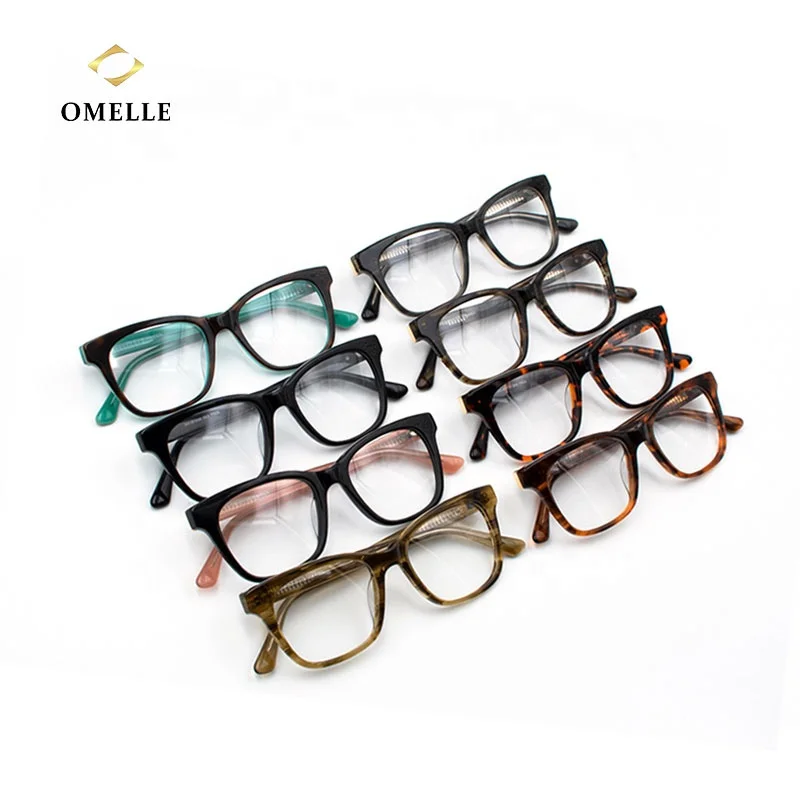 OMELLE 2021 Fashions Round Glasses Frame Spectacle Frames Men Plastic Eyewear Frame Women Shades Custom