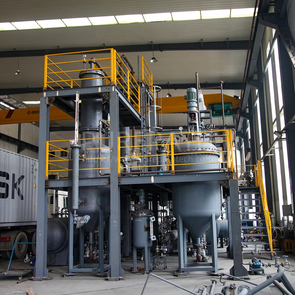 2000 Liters Per Day Small Scale Working Capacity Mini Waste Engine Oil Refinery for Sale