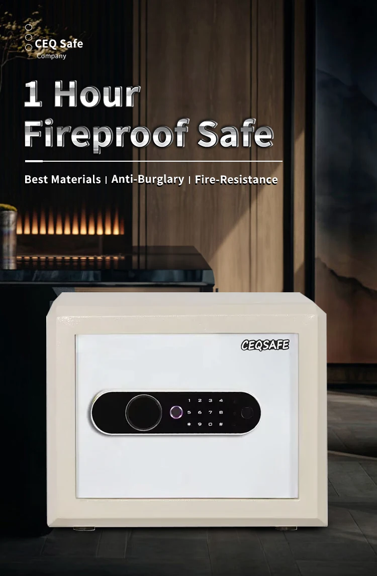 CEQSAFE High Quality Fingerprint Safe Digital Mini Fireproof Biometric Safe Box details