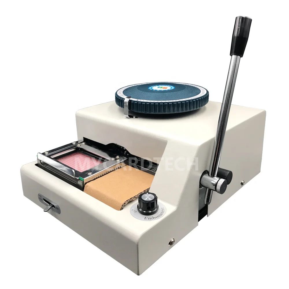 뜨거운 판매 PVC 카드 엠보싱 및 들여 쓰기 인쇄 기계