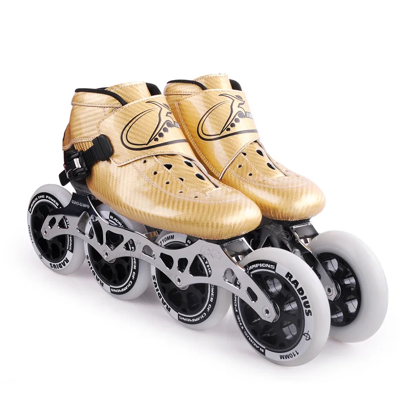 Best Price Professional Four Wheel Patines Roller Skate Shoes Inline Speed  Skates SHR 85A PU Wheels 110mm