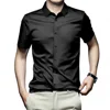 Black-short-sleeved