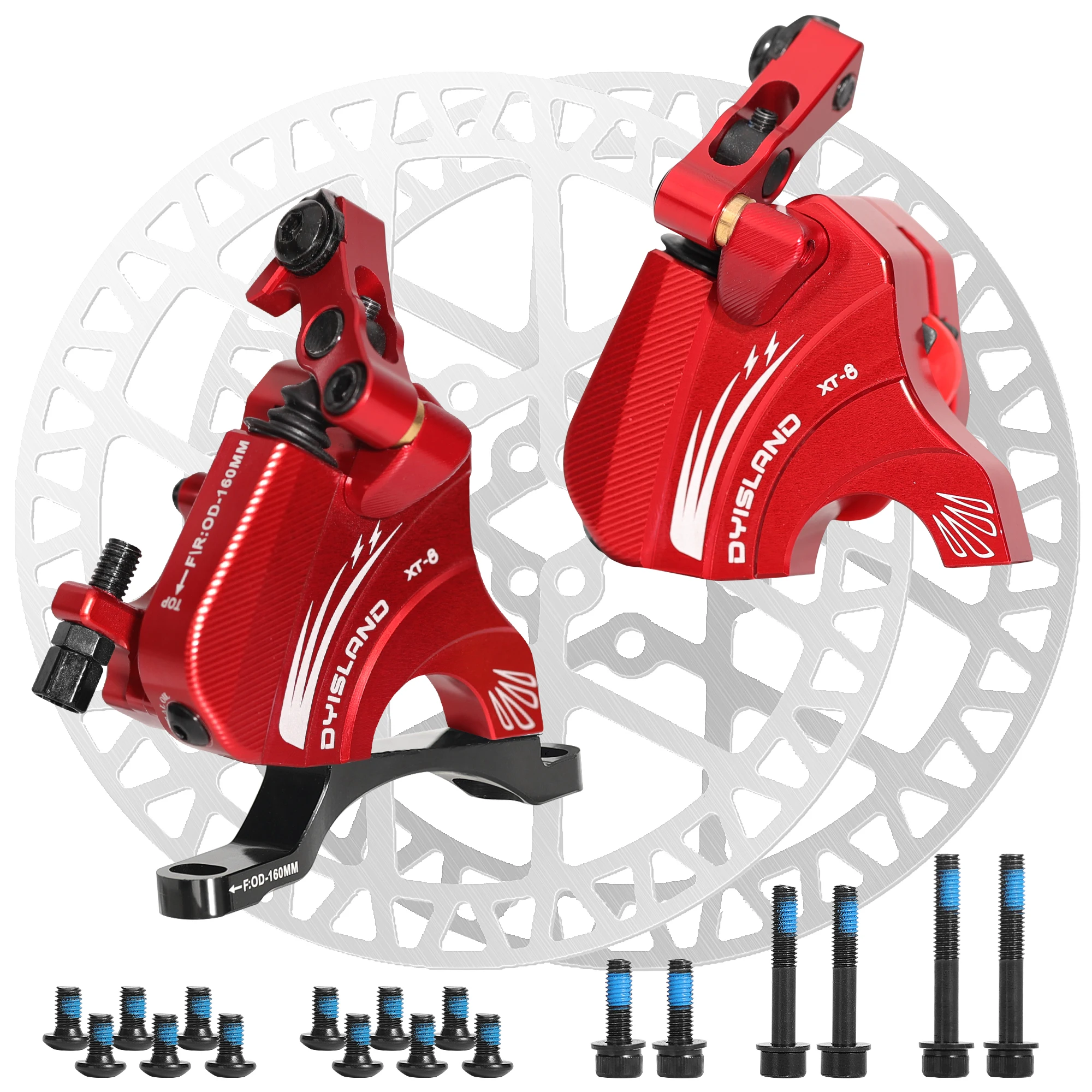 テラバイトくん DYISLAND XT-8 Road Bike Line Pulling Hydraulic Disc Brakes