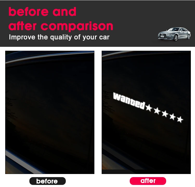 Factory Custom New Animated Car Sticker Decals Flashing Led Car Panel