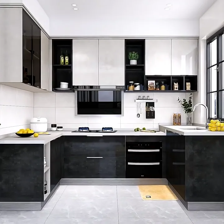 Kitchen Room Furniture Cheap Pvc Door Modular Modern Designs Kitchen