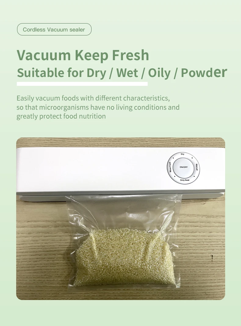 Super Suction Automatic Food Sealers Portable Household Multifunction Vacuum Machine For