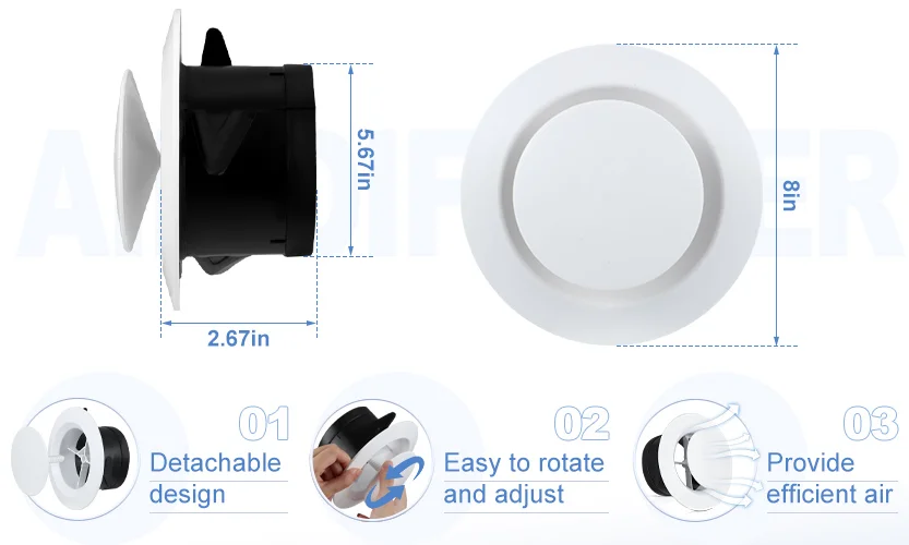 ABS Ceiling Vent Covers