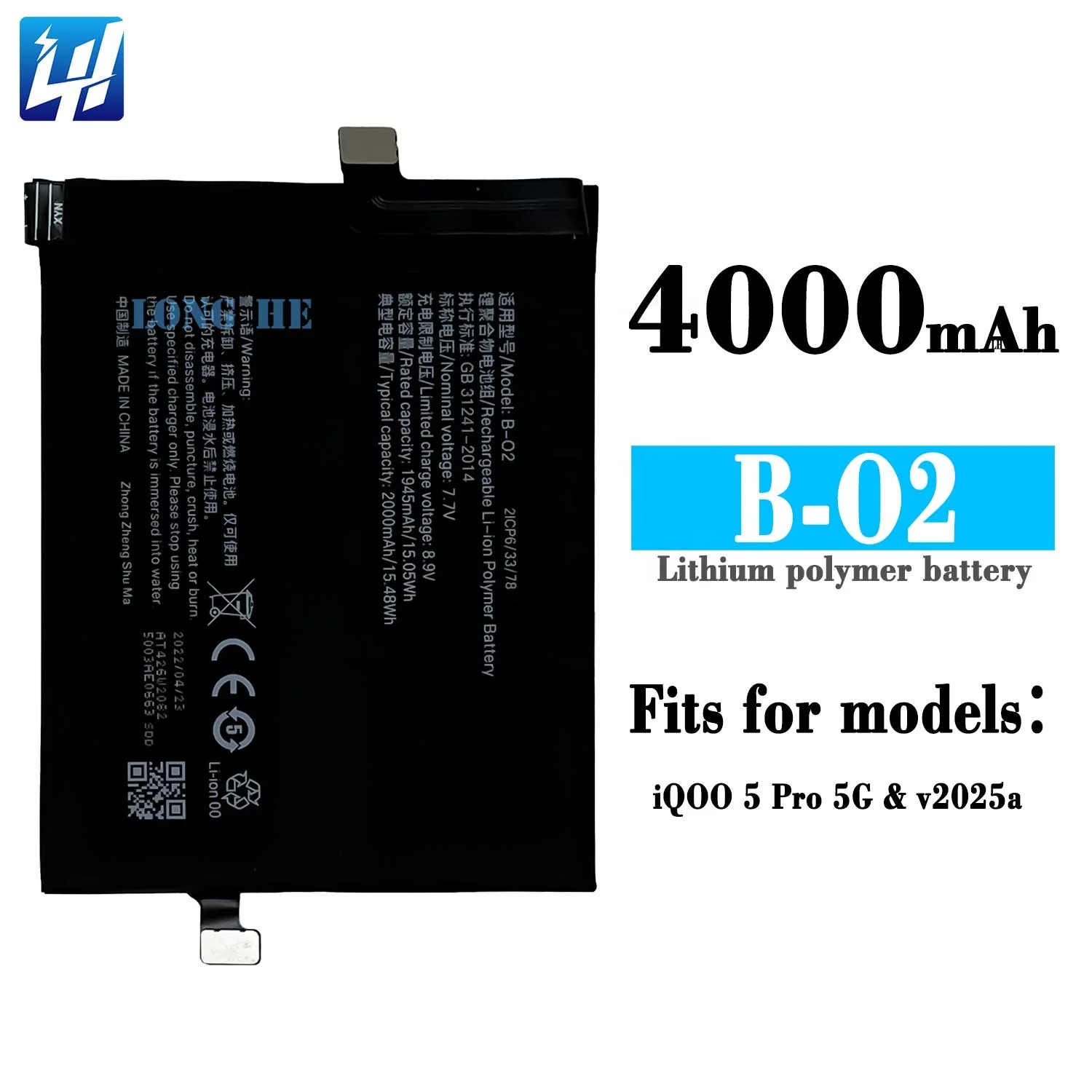 100% Brand New OEM high quality B-O2 Rechargeable Mobile phone battery For vivo  IQOO 5 PRO 5G V2025A| Alibaba.com