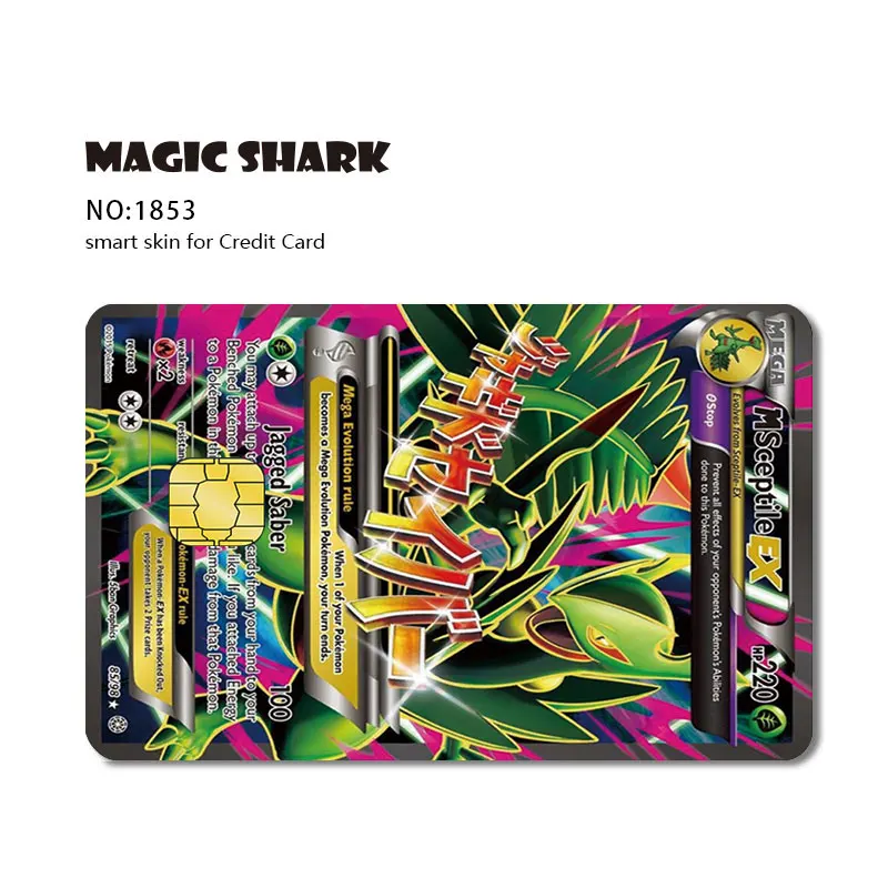 Kingareal Manufacturer's Original Wholesale Custom Matte Finished and  Holographic Glossy poke mon Debit Card Stickers