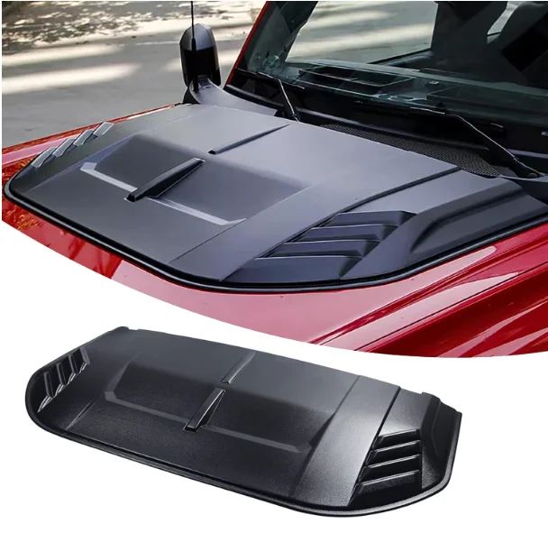 Hood Scoop For 2021-2023 Ford Bronco - ABS Plastic Black Exterior Upgrade