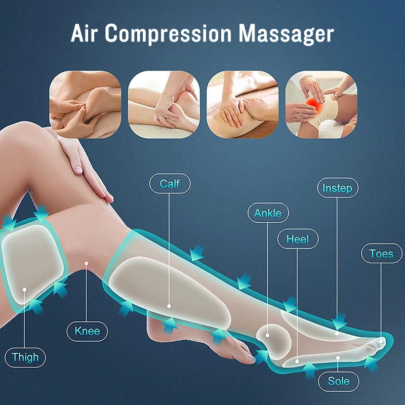 air compression therapy machine with 2 legs sleeve-62