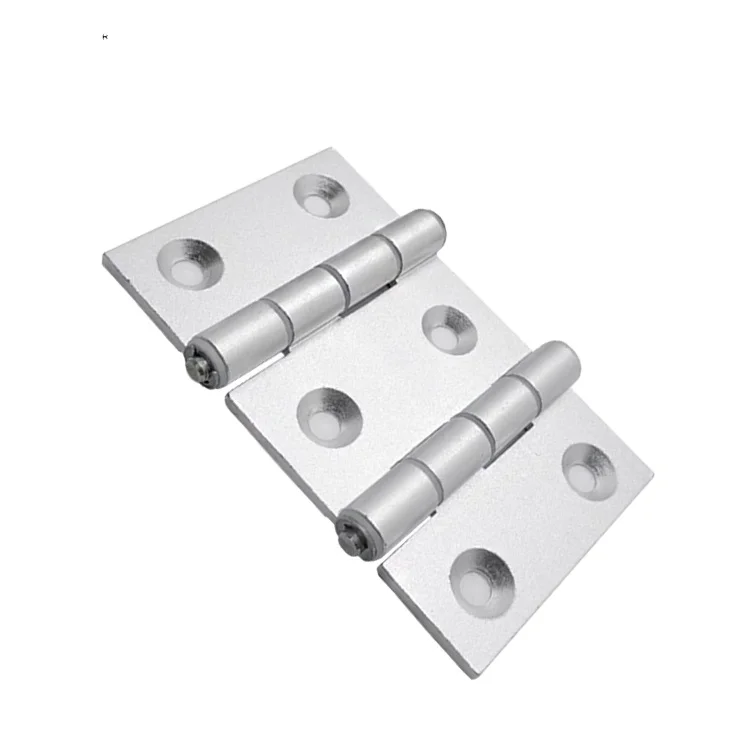 30/40 Aluminum Profile Precision Hinge Aluminum Alloy Double Axis butterfly Hinge Equipment Double Opening Aluminum Hinge