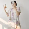 White Purple Floral