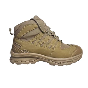 MID Cut Genuine Leather Breathable Upper Factory Light  EVA Rubber Sole Outdoor Shoes for Men Hiking Outdoor