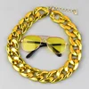Collier Lunettes de soleil Jaune