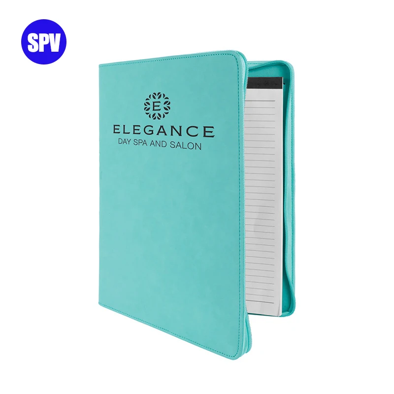 Laserable Leatherette Business Planner Laser Engraving Logo Leather File Folder Portfolio Advertising Propaganda