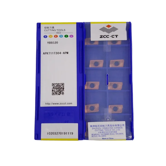 ZCC APKT11T304-APM YB9320 YBG205 YBM253 Milling Cutting Tools Milling Inserts Carbide Cutter