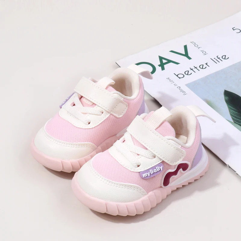 Spring and Autumn Mesh Surface Breathable Children's Shoes Casual White Sneaker manufacture