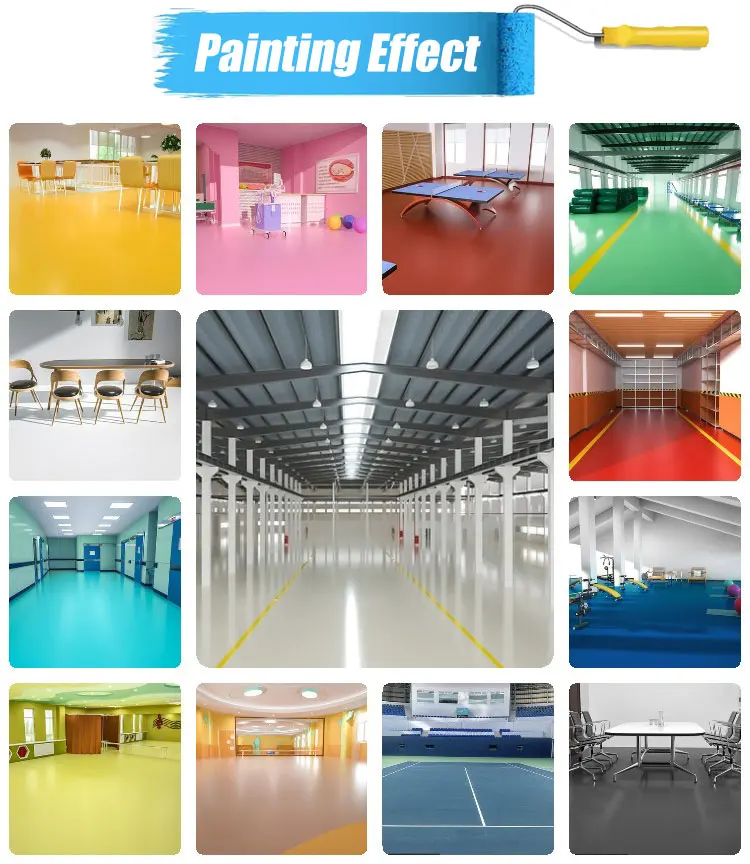 Kaida 100 Solid Clear Selflevel Epoxy Garage Concrete Floor Coating