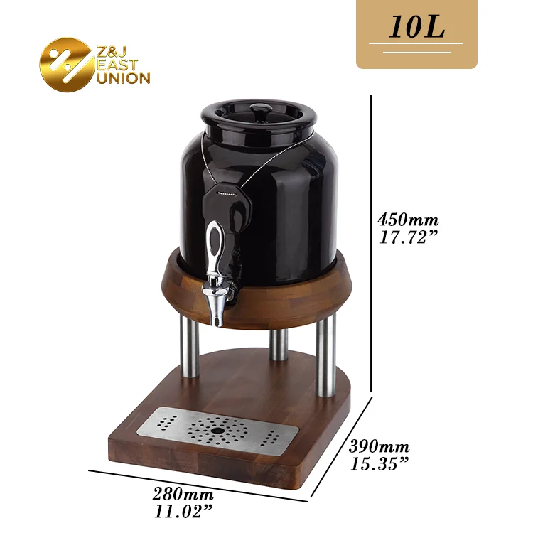 Commercial Price Ceramic Body Hot And Cold Milk Dispenser Coffee Urn With  Wooden Base - Buy Commercial Price Ceramic Body Hot And Cold Milk Dispenser  Coffee Urn With Wooden Base Product on