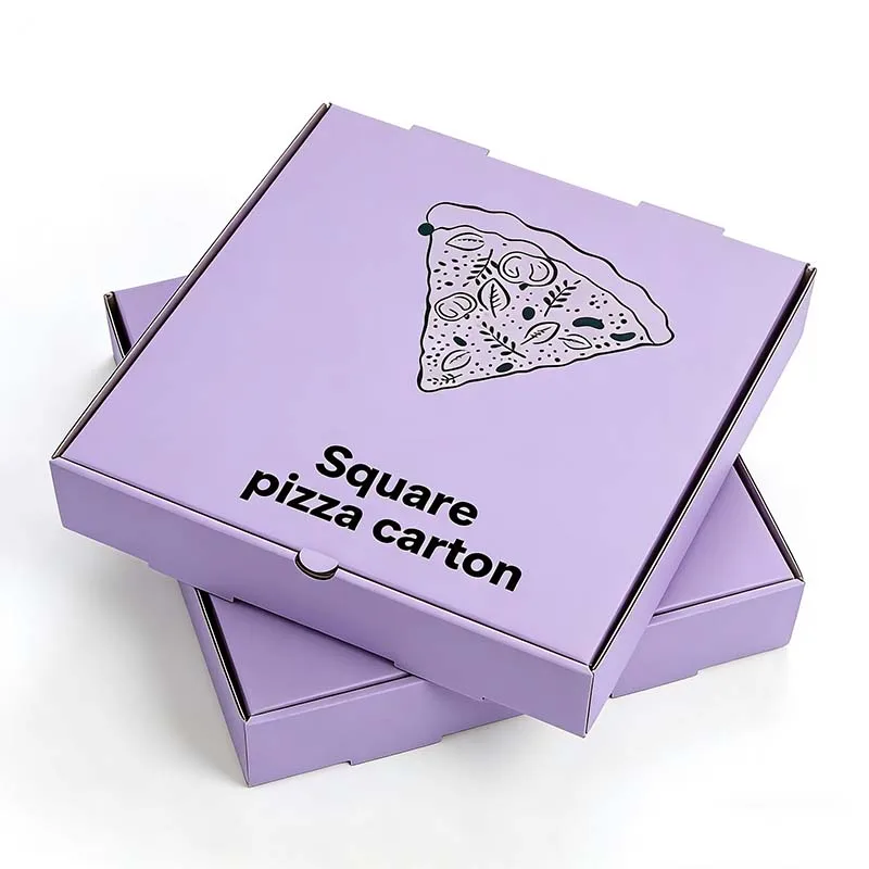 Suosittu myynti: Kierrätettävä neliömuotoinen pizzalaatikko, hajoava aaltopahvilaatikko, pizzapakkauslaatikko, soijatulosteinen pizzalaatikko