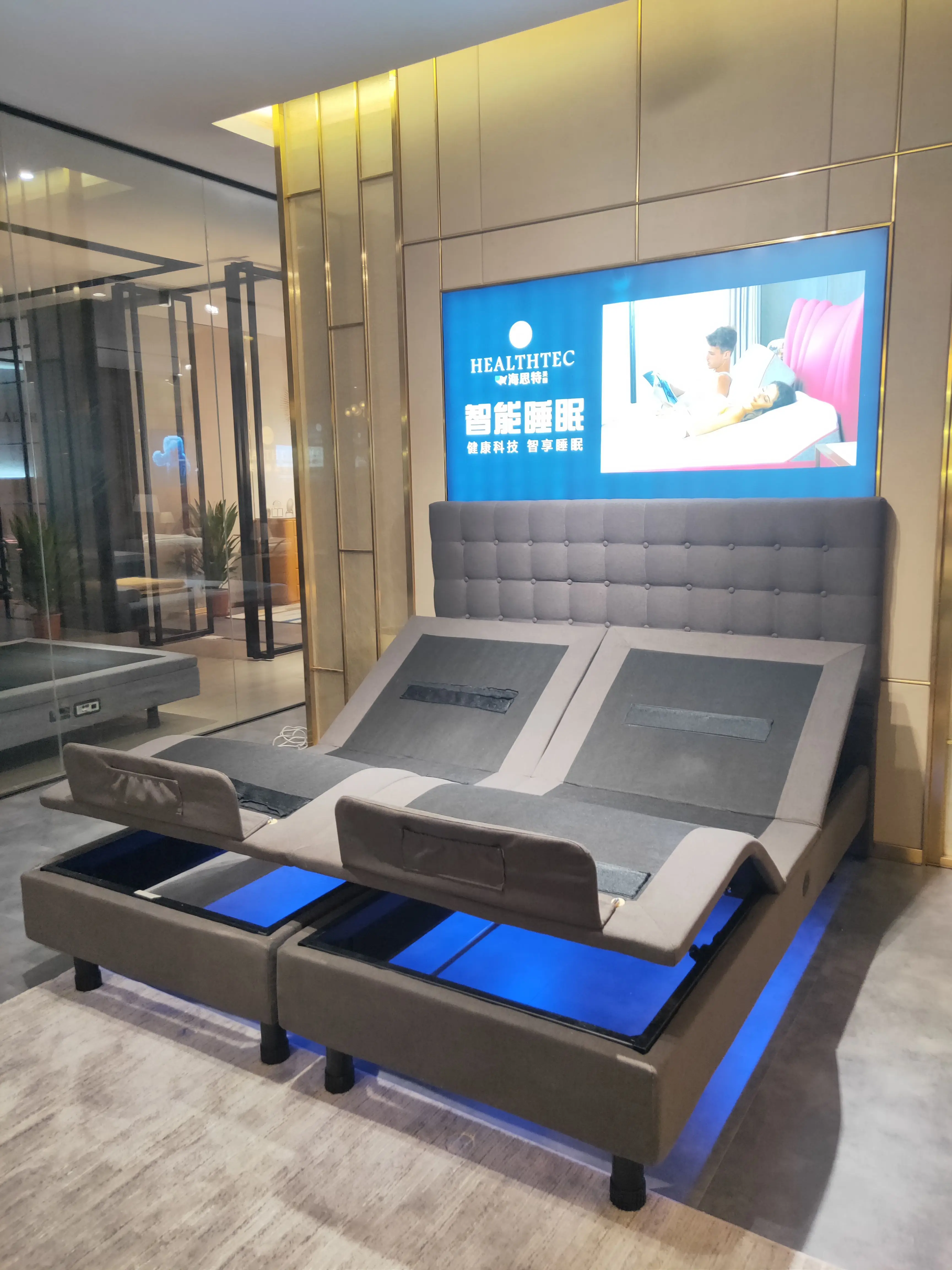 Modern Adjustable King Size Bed With Massage King Bed Frames Split King