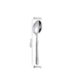Cuchara de postre de plata