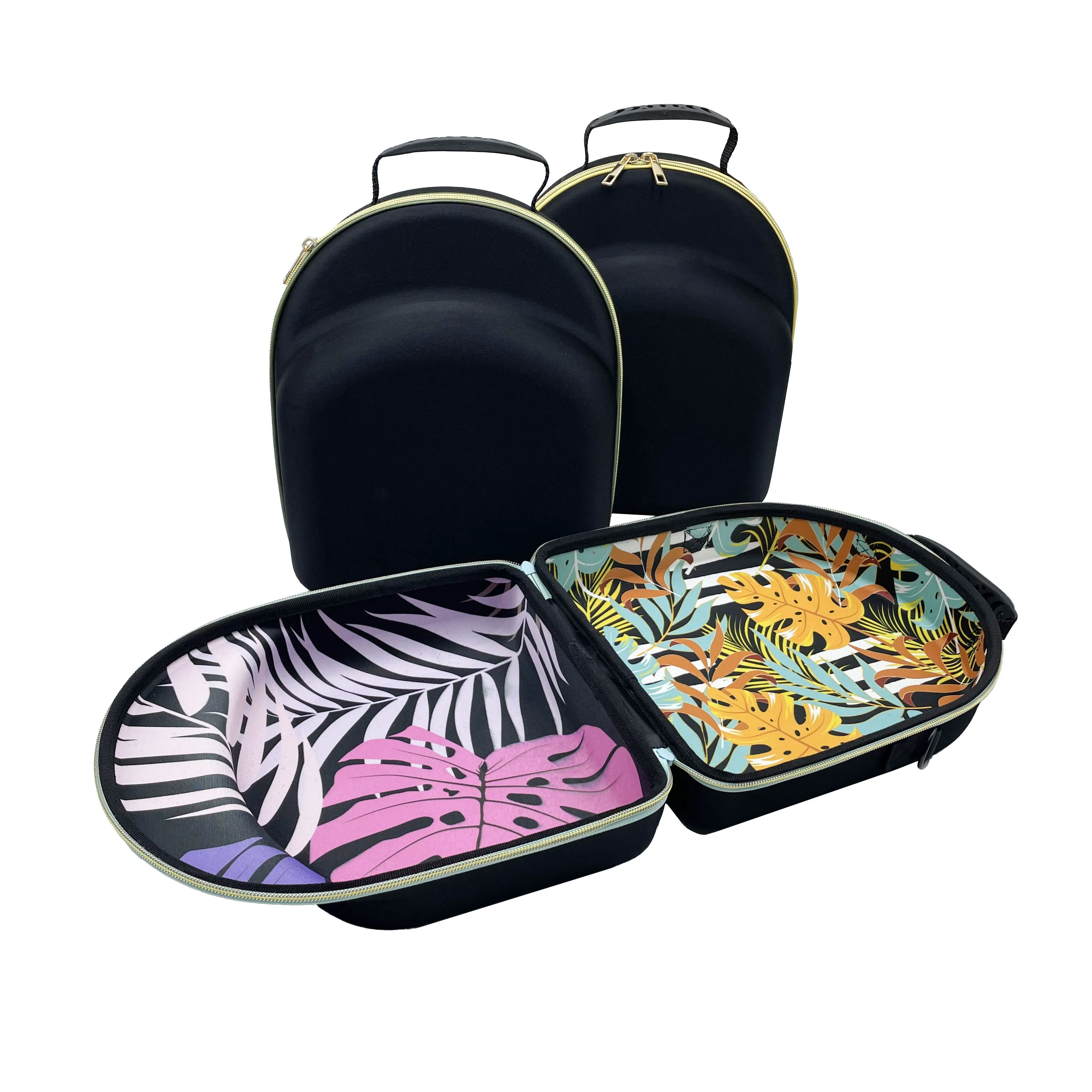 Custom Logo and Color Travel Carrying Eva Hat  Case  Eva Protective Hard Baseball Case With Zipper for Carrying Hats