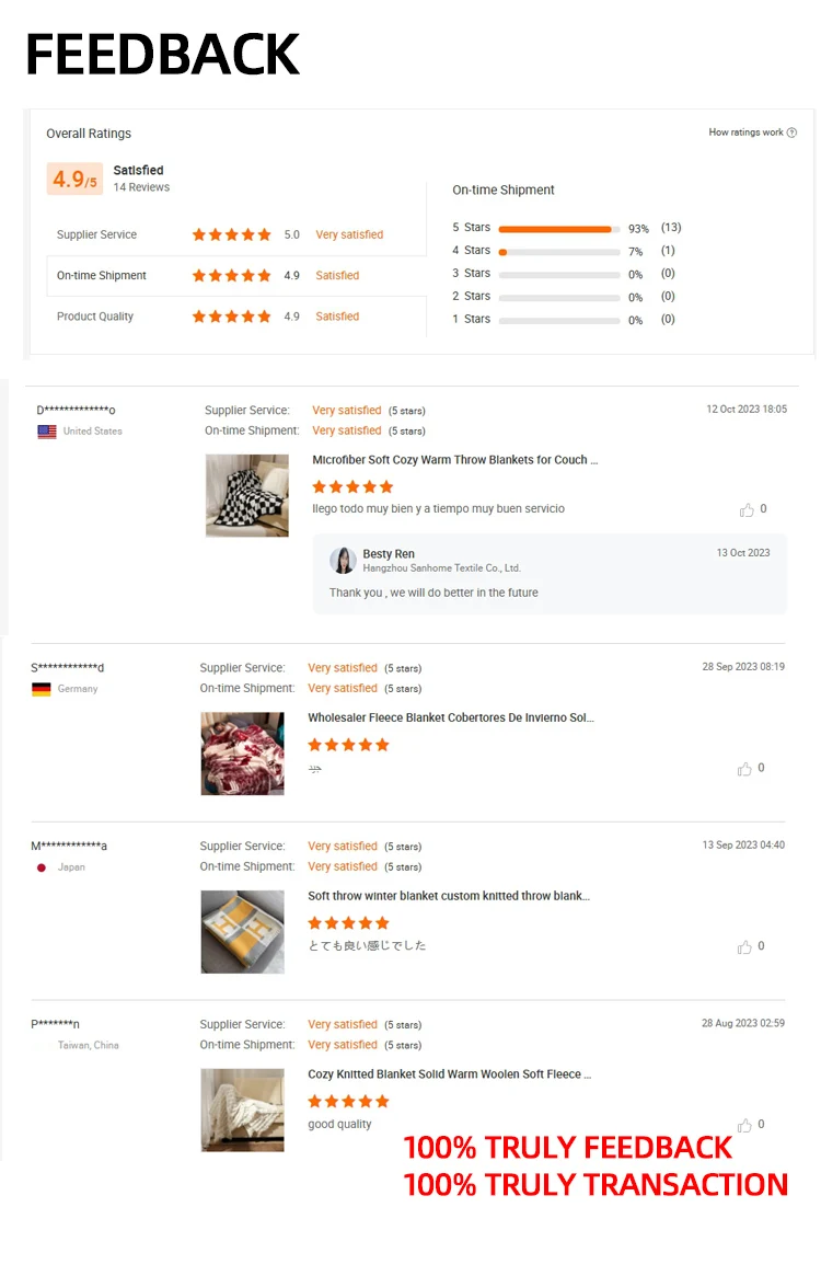 Popular Wool H Blanket Cashmere Wool Knitting Blankets All Season