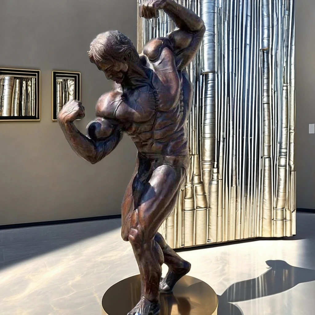 ボディビルダーブロンズ像 ボディビルダーブロンズ像