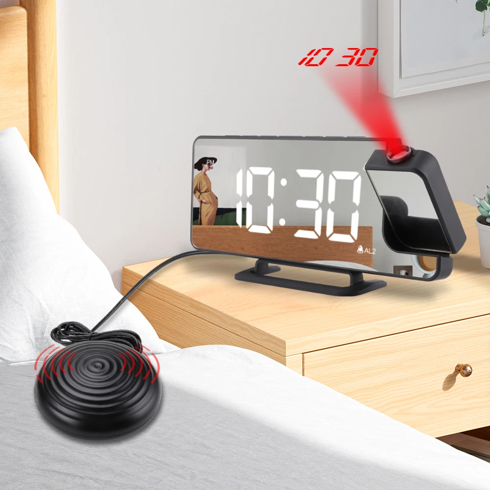 Vibration Alarm Clock Designed for the Deaf Hard of Hearing and Heavy Sleepers with Bedroom
