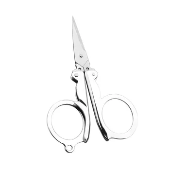 Portable travel multifunctional stainless steel folding scissors household mini wire cutting scissors