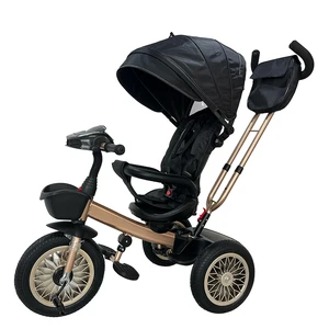 2026 3 in 1 Baby Push Bike Umbrella Tricycle Stroller with Car Seat Made of Durable Plastic