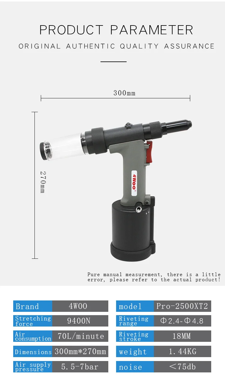 Pneumatic Power Rivet Tool Pro-3400xt4 from China