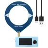 Bleu clair + antenne boucle + câble USB