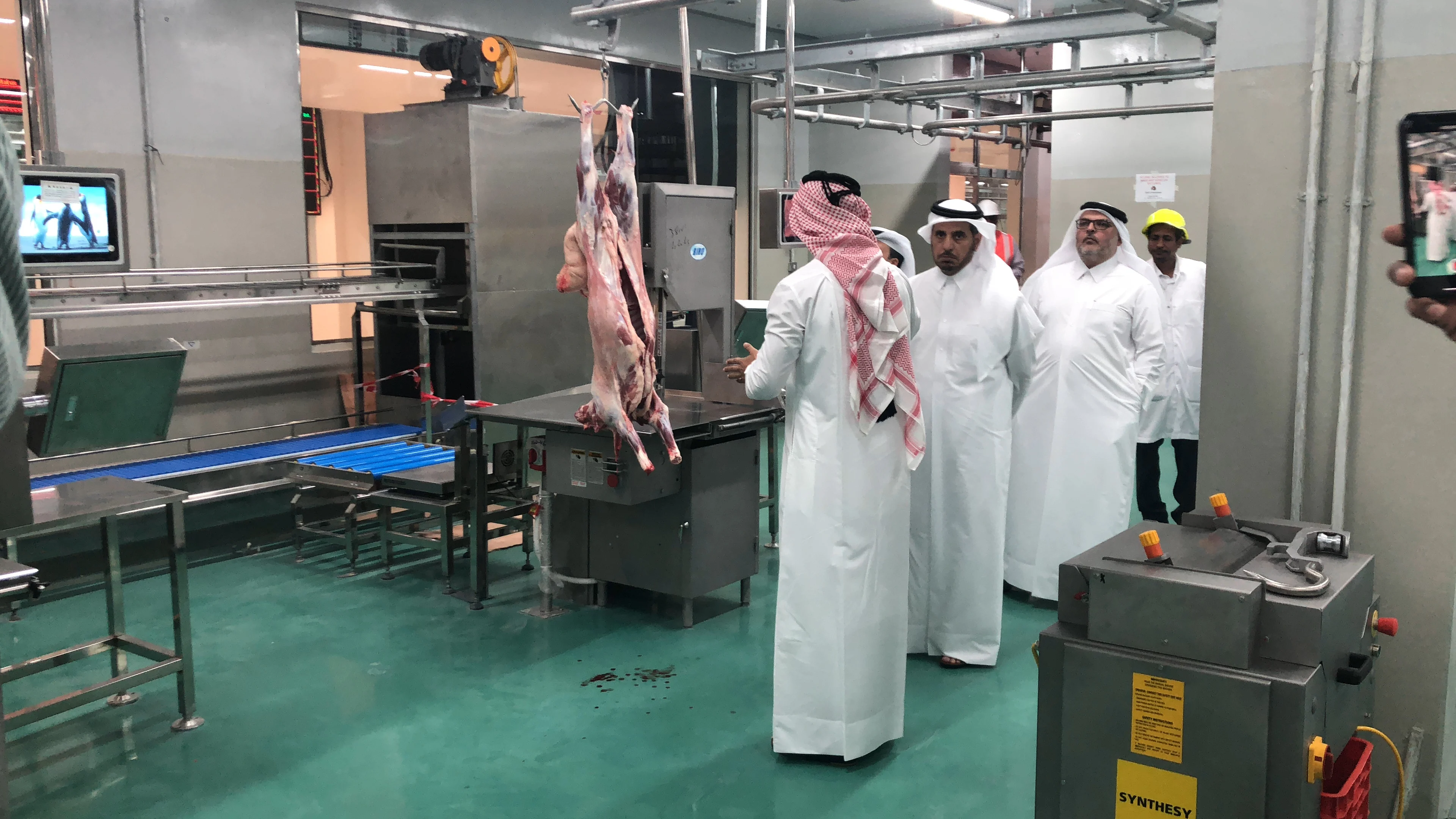Halal cattle slaughter box