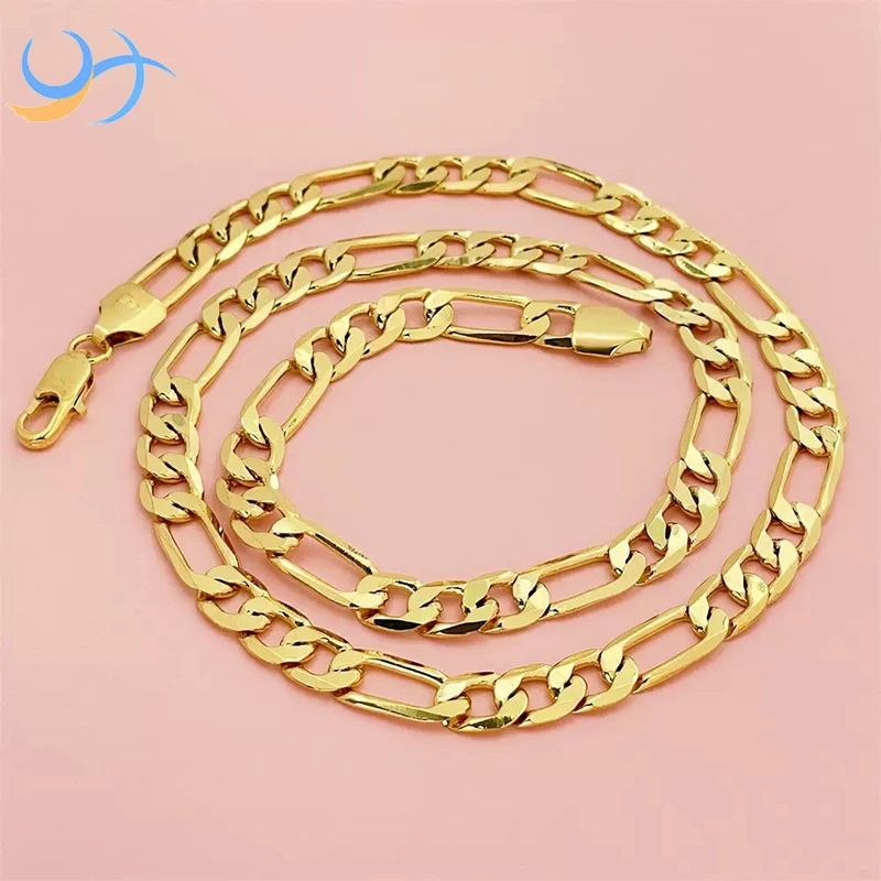 Men's Hip Hop Popcorn Brass Cuban Chain for Party