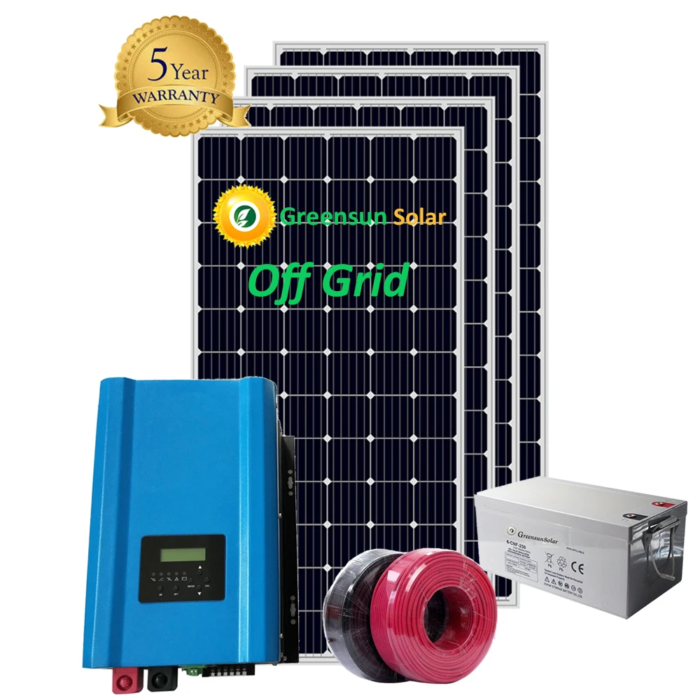 China Solar energy panel system kit 1000w home solar panel kit off grid 2kw 3kw 5kw 10kw