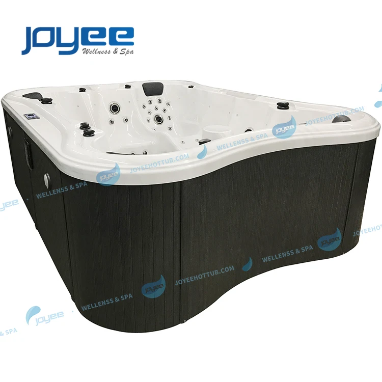 JOYEE 6 8 10 Person Swim Spa Party Wooden Panel Rectangle Large Lazy Water Massage Jacuzy Outdoor Whirlpool Hot Tub SPA