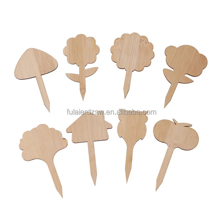 Garden Bamboo Wood Plant Labels For Plant Nursery Succulent Flower
