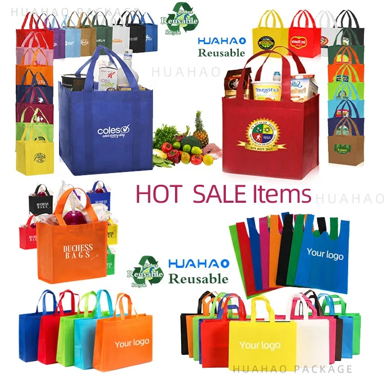 Huahao Eco-Friendly Reciclable Nonwoven Spunbond Tote Bag Bolso de